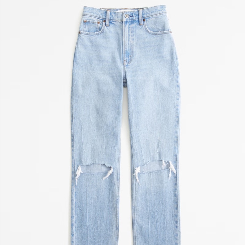 Abercrombie 90s straight ultra high rise curve love short